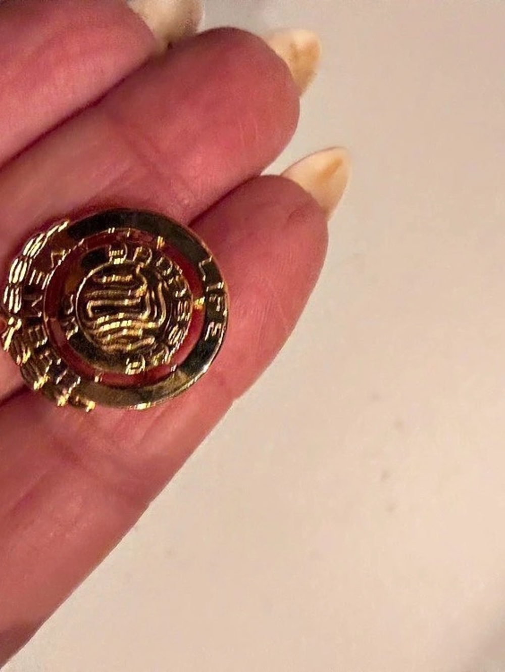 Hadassah Life Member Lapel Pin Gold Brooch